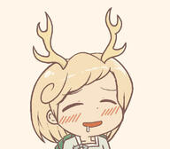 drooling ears eyes_closed happy horns kicchou_yachie tagme wholesome wily_beast_and_weakest_creature // 800x700 // 178.0KB