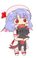 embodiment_of_scarlet_devil full_bodied kaenbyou_rin neko remilia_scarlet subterranean_animism // 398x626 // 207.8KB