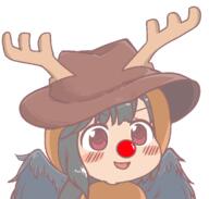 alternate_headwear christmas funny kurokoma_saki reindeer wily_beast_and_weakest_creature // 749x714 // 34.6KB