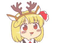 alternate_headwear antlers christmas drooling embodiment_of_scarlet_devil festive reindeer rumia seasonal // 800x600 // 25.9KB