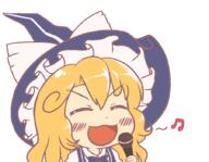 kirisame_marisa singing // 900x700 // 31.4KB