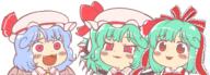 embodiment_of_scarlet_devil flandre_scarlet hybrid kagiyama_hina mountain_of_faith remilia_scarlet rumia wtf // 1700x610 // 82.0KB