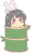 bamboo bunny food houraisan_kaguya imperishable_night peeking rabbit vegetable wholesome // 700x1200 // 35.5KB