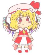 embodiment_of_scarlet_devil flandre_scarlet full_bodied goukyou_ibun // 900x1100 // 48.8KB