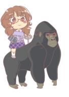 full_bodied gorilla urban_legend_in_limbo usami_sumireko vehicle // 1173x1650 // 73.6KB