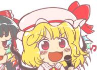 embodiment_of_scarlet_devil flandre_scarlet hakurei_reimu singing // 1154x838 // 301.8KB