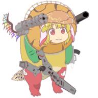 armored_core dino embodiment_of_scarlet_devil flandre_scarlet fromsoft legacy_of_lunatic_kingdom machine_gun ringo weapon // 1400x1400 // 450.5KB