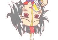 alcohol crying double_dealing_character drink drinking horns kijin_seija sad strong_zero upside_down // 400x277 // 81.8KB