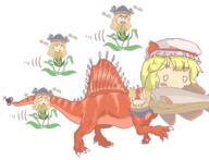 dino eating embodiment_of_scarlet_devil flandre_scarlet hidden_star_in_four_seasons matara_okina plant wtf // 1249x954 // 672.3KB