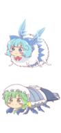 badass bug cirno daiyousei dino embodiment_of_scarlet_devil fairy maid // 927x2010 // 454.9KB