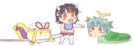 baby bug caterpillar double_dealing_character eternity_larva hidden_star_in_four_seasons keijin_seija perfect_cherry_blossom sukusuku_hakutaku whale wholesome yakumo_yukari // 1200x420 // 312.0KB