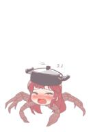 alternate_headwear crab crying fang hecatia_lapislazuli hybrid legacy_of_lunatic_kingdom seafood wtf // 1200x1700 // 78.8KB