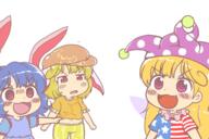 clownpiece crazed disgusted fairy legacy_of_lunatic_kingdom pointing ringo seiran wings // 600x400 // 149.6KB