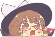 concerned detailed glasses peeking shocked sweating urban_legend_in_limbo usami_sumireko // 756x510 // 13.9KB