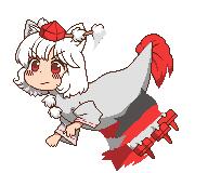 animated dino inubashiri_momiji mountain_of_faith // 192x160 // 11.0KB