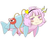 dino fish funny komeiji_satori smug subterranean_animism // 1100x900 // 118.0KB