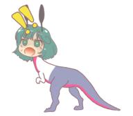 dino imperishable_night shocked suggestive sweating wriggle_nightbug // 800x700 // 69.9KB