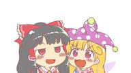 clownpiece hakurei_reimu legacy_of_lunatic_kingdom wings // 1680x938 // 225.9KB