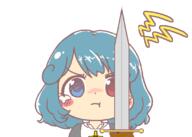 angry badass catholicism christianity forward_facing pouting religion sword tatara_kogasa ten_desires undefined_fantastic_object weapon // 1095x780 // 218.0KB