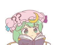alternate_headwear confused daiyousei embodiment_of_scarlet_devil funny hybrid patchouli_knowledge reading thinking wings // 900x700 // 34.6KB