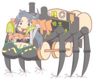 breasts crazy himemushi_momoyo nsfw spider thomas_the_tank_engine train unconnected_marketeers untranslated vehicle // 1832x1584 // 99.0KB