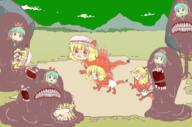 dino kagiyama_hina monster mountain_of_faith scary slime tagme // 1976x1308 // 993.9KB