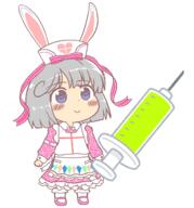 alternate_headwear alternate_outfit full_bodied konpaku_youmu perfect_cherry_blossom syringe utensil weapon // 1163x1250 // 174.3KB