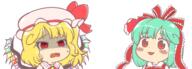 disgusted embodiment_of_scarlet_devil flandre_scarlet hybrid kagiyama_hina mountain_of_faith rumia sweating // 1700x610 // 74.5KB