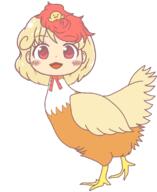 animated chicken forward_facing niwatari_kutaka wily_beast_and_weakest_creature wtf // 946x1154 // 165.3KB