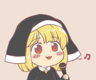 alternate_headwear alternate_outfit embodiment_of_scarlet_devil microphone religion rumia singing // 852x710 // 39.8KB