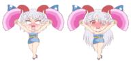 angry blushing cheerleader full_bodied goukyou_ibun sweating toutetsu_yuuma // 2199x1032 // 129.5KB