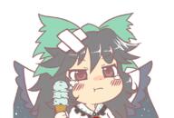 bandage crying food icecream injured mint_chip pouting reiuji_utsuho subterranean_animism // 1108x750 // 275.3KB