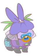 baby bunny diaper eggplant food pacifier rabbit unfinished_dream_of_all_living_ghost usagipusu vegetable yomotsu_hisami // 356x521 // 86.4KB