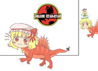 angry dino embodiment_of_scarlet_devil flandre_scarlet hidden_star_in_four_seasons matara_okina // 1662x1201 // 132.8KB