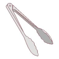 cooking template tongs utensil // 250x250 // 3.7KB