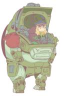 badass goggles hidden_star_in_four_seasons matara_okina mecha plant vehicle votoms // 950x1402 // 563.7KB