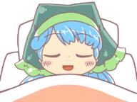 bed blanket forward_facing haniyasushin_keiki pillow sleeping wily_beast_and_weakest_creature // 800x600 // 22.0KB