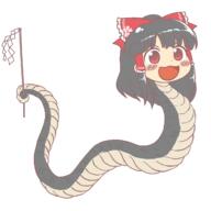 dragon gohei hakurei_reimu serpent // 1300x1300 // 108.1KB