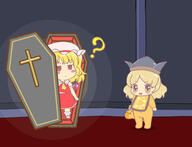 angry baby coffin confused embodiment_of_scarlet_devil flandre_scarlet frowning full_bodied goukyou_ibun hidden_star_in_four_seasons mansion matara_okina scarlet_devil scarlet_devil_mansion teddy_bear thinking // 480x367 // 40.1KB