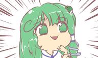 funny kochiya_sanae meme mountain_of_faith pointing wtf // 800x475 // 101.4KB