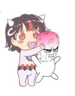 angry animated baby chud crying double_dealing_character eyes_closed funny horns kijin_seija meme pacifier wtf // 785x1000 // 317.3KB