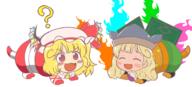 embodiment_of_scarlet_devil flandre_scarlet hidden_star_in_four_seasons matara_okina mayumadillo wholesome // 1500x682 // 552.2KB