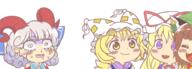 chen crying goukyou_ibun perfect_cherry_blossom toutetsu_yuuma yakumo_ran yakumo_yukari // 1800x650 // 128.6KB