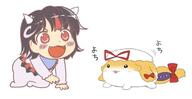 baby double_dealing_character happy horns kijin_seija perfect_cherry_blossom sukusuku_hakutaku whale wholesome yakumo_yukari // 681x352 // 22.0KB