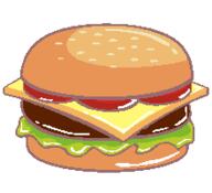 burger cheese food template // 220x200 // 4.3KB