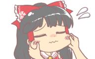 angry cheeks eyes_closed hakurei_reimu violence // 800x500 // 26.2KB