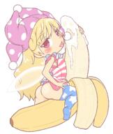 ass banana breasts clownpiece detailed fairy food fruit full_bodied legacy_of_lunatic_kingdom nsfw saliva wings // 1100x1300 // 103.6KB