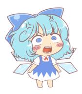 angry cirno embodiment_of_scarlet_devil mini_gyate screaming wings // 700x800 // 127.9KB