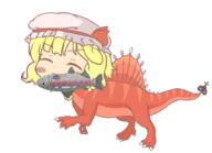 dino embodiment_of_scarlet_devil fish flandre_scarlet full_bodied // 927x670 // 227.0KB