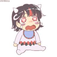 baby crying double_dealing_character horns kijin_seija sad untranslated wtf // 800x800 // 15.5KB